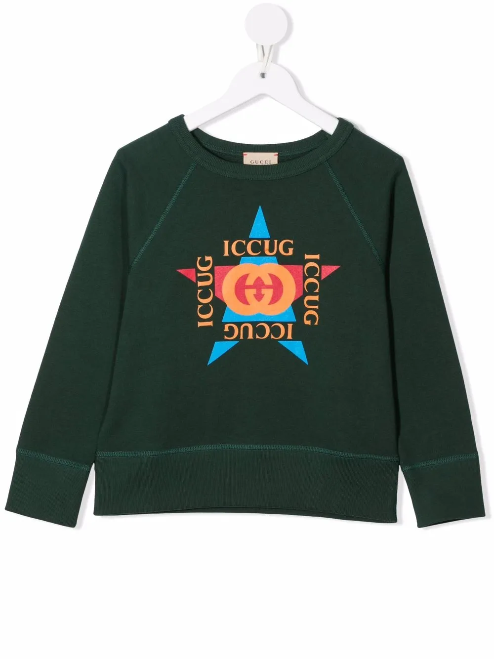 Gucci Kids sudadera Star Stamp - Verde