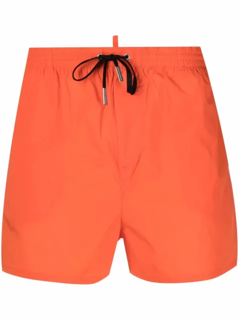 DSQUARED2 Icon-print drawstring swim shorts Men
