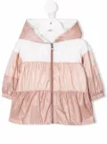 Moncler Enfant colour block hooded jacket - Pink