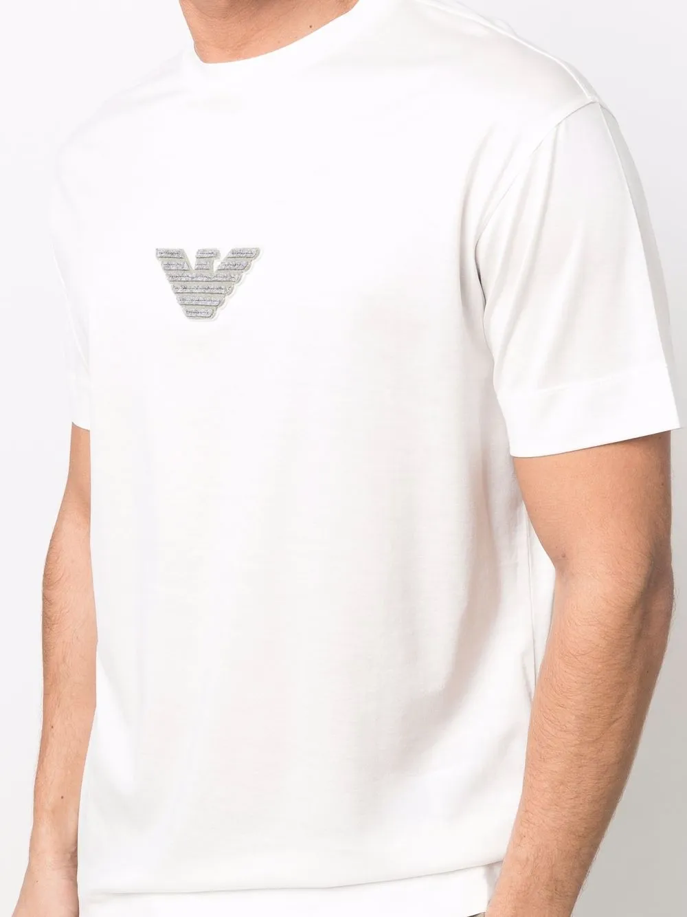 фото Emporio armani футболка с нашивкой-логотипом