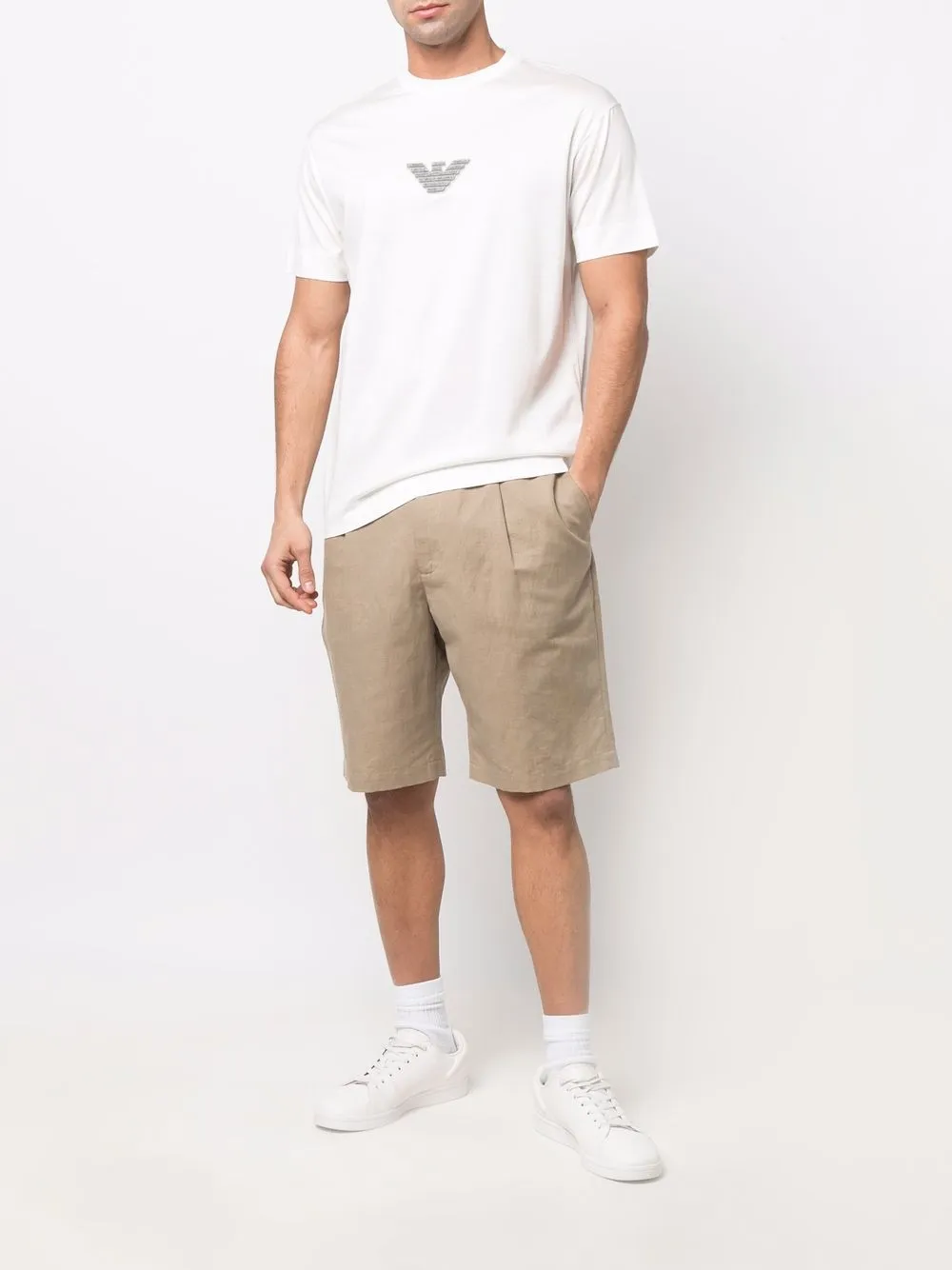 фото Emporio armani футболка с нашивкой-логотипом