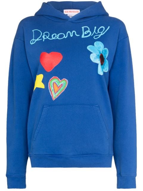 Kids Worldwide Dream Big printed hoodie