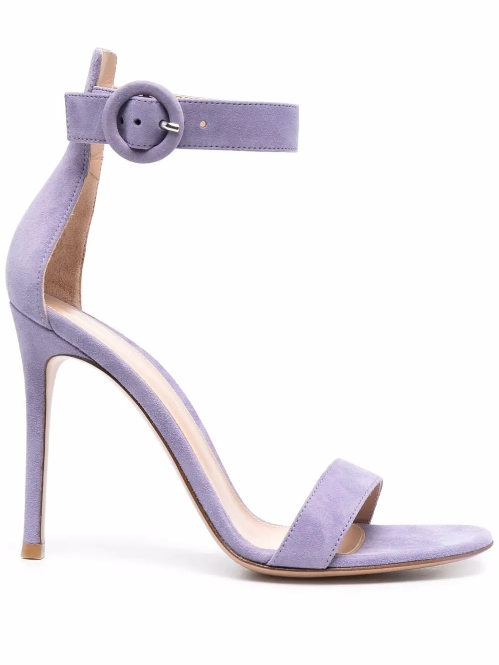 lilac strappy sandals