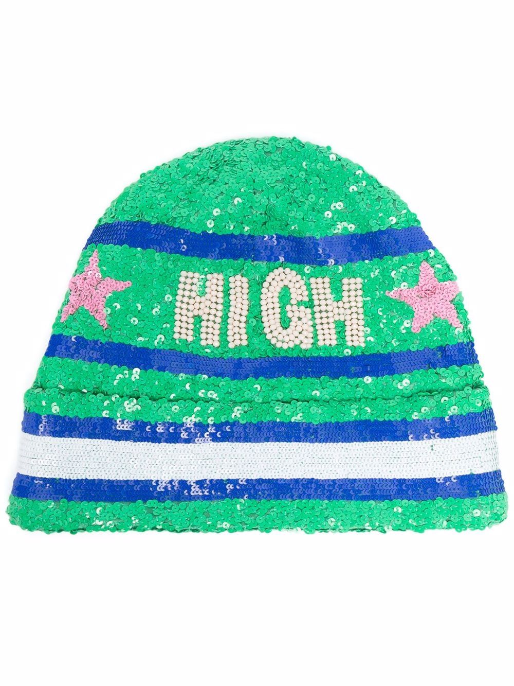 фото Maryjane claverol sequin-embellished striped beanie