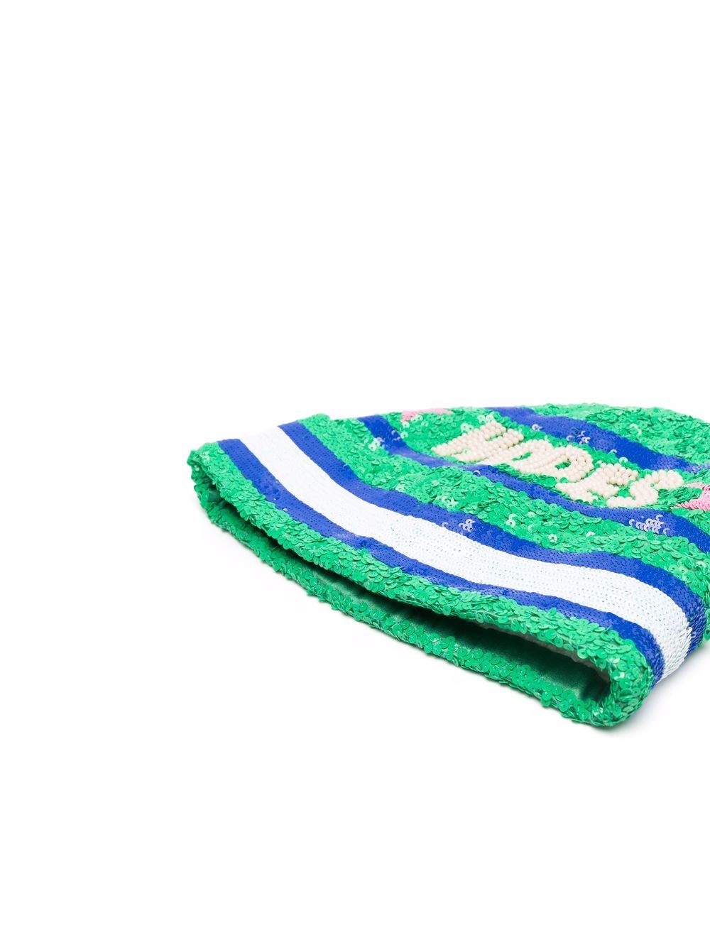 фото Maryjane claverol sequin-embellished striped beanie