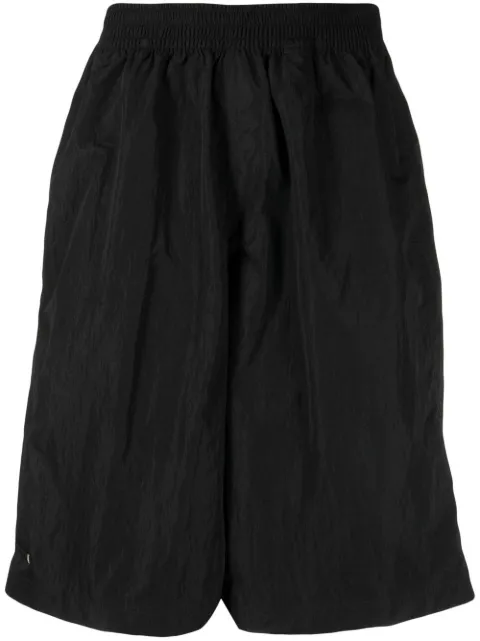 TRUE TRIBE crinkle-effect shorts