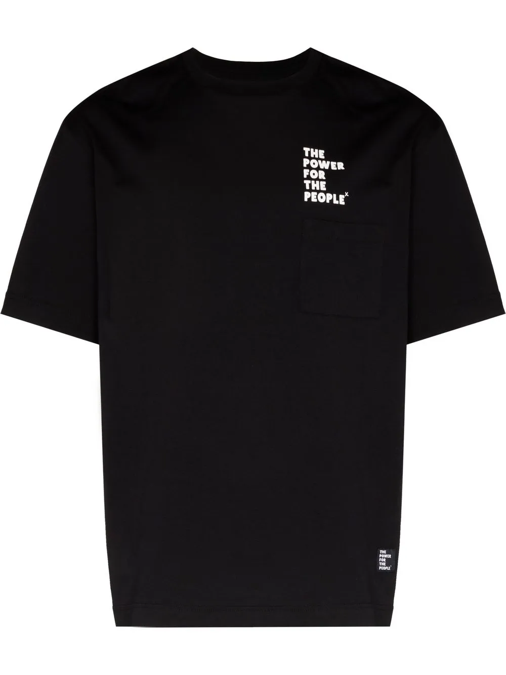 

The Power For The People playera manga corta con logo estampado - Negro