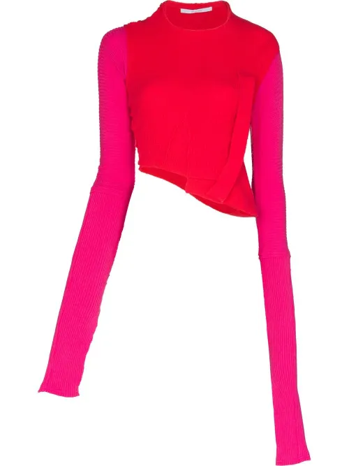 Pull asymétrique en maille nervurée - Talia Byre - Modalova