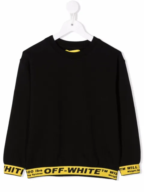 Off-White Kids logo crew-neck sweatshirt 