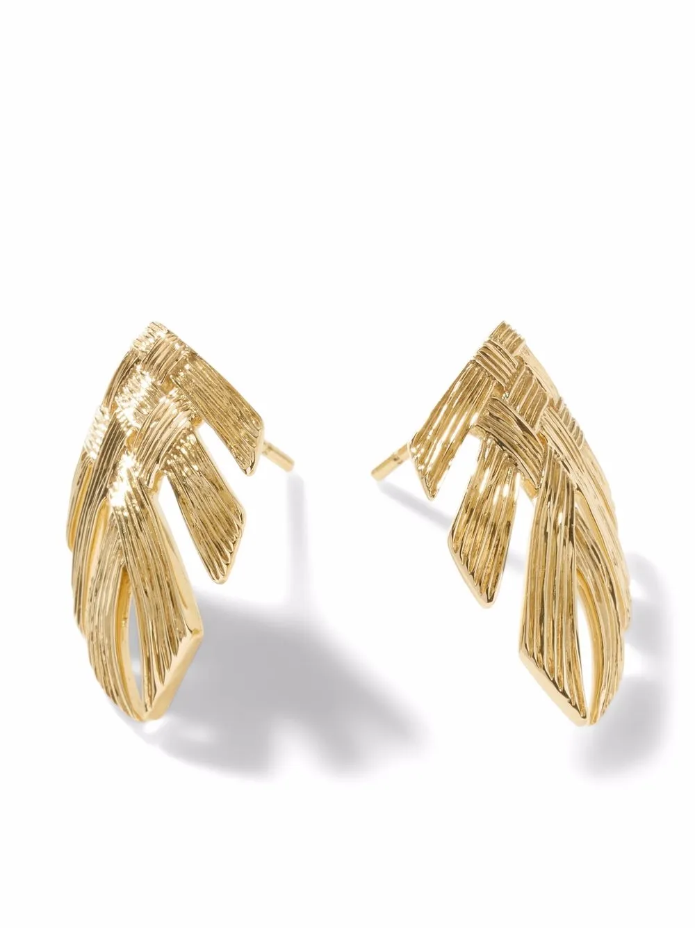 

John Hardy aretes Bamboo en oro amarillo de 18kt - Dorado