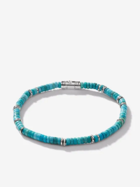 John Hardy sterling silver Classic Chain turquoise bracelet
