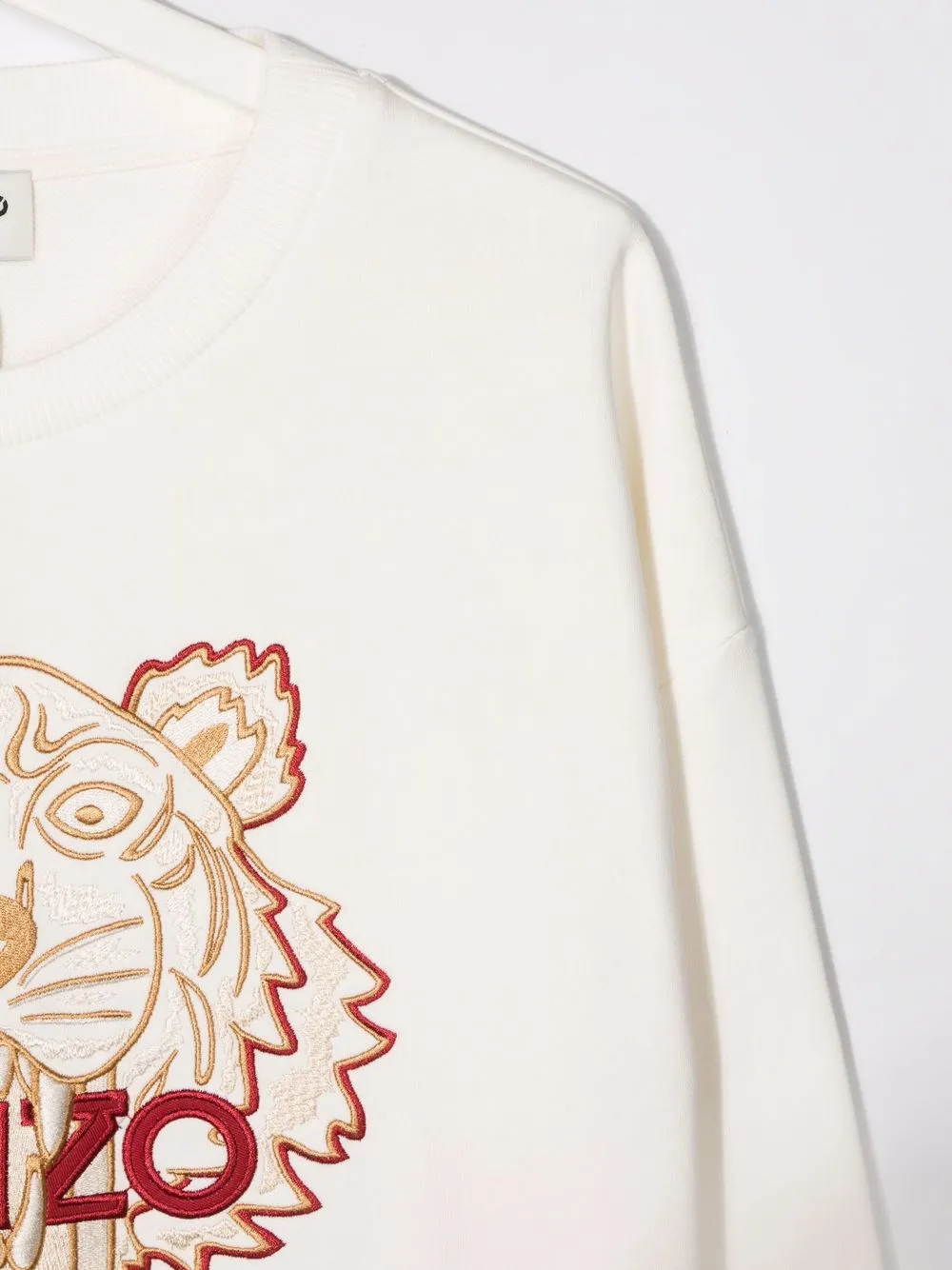 фото Kenzo kids толстовка с вышивкой tiger head