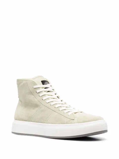 Stone Island Lace Up hightop Sneakers Farfetch