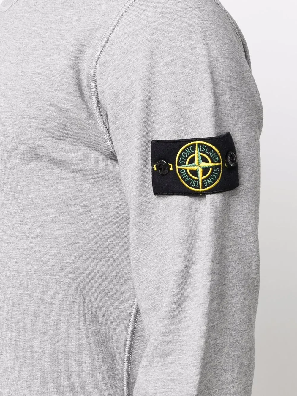 фото Stone island толстовка с круглым вырезом и нашивкой compass