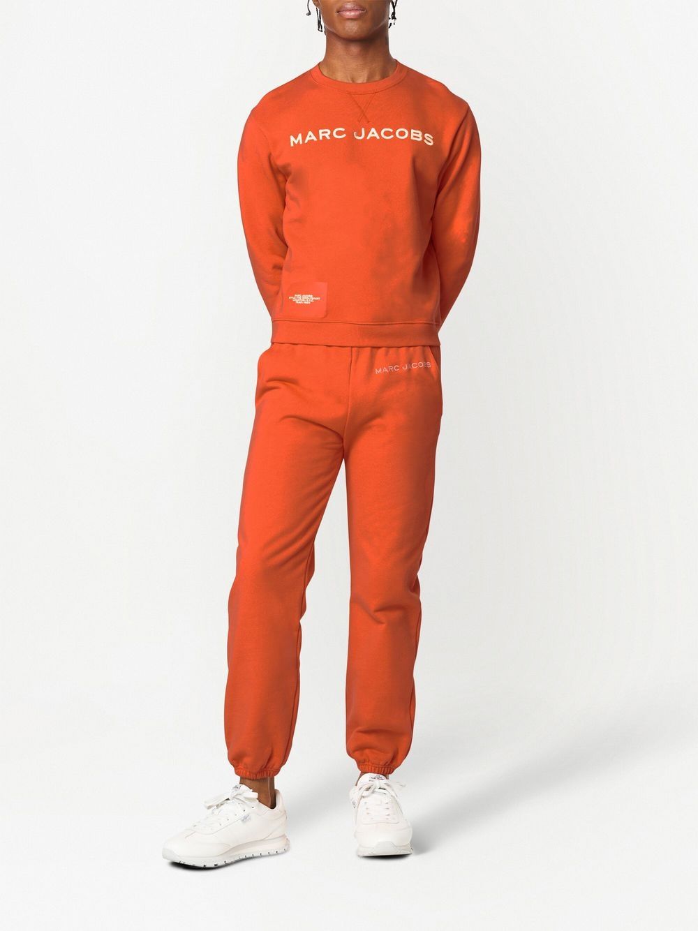 Shop Marc Jacobs Logo-embroidered Cotton Sweatshirt In Orange