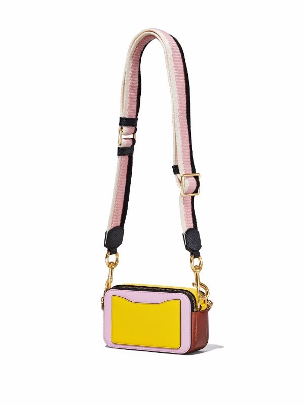 Marc Jacobs The Snapshot Camera Bag Yellow/Brown/Pink