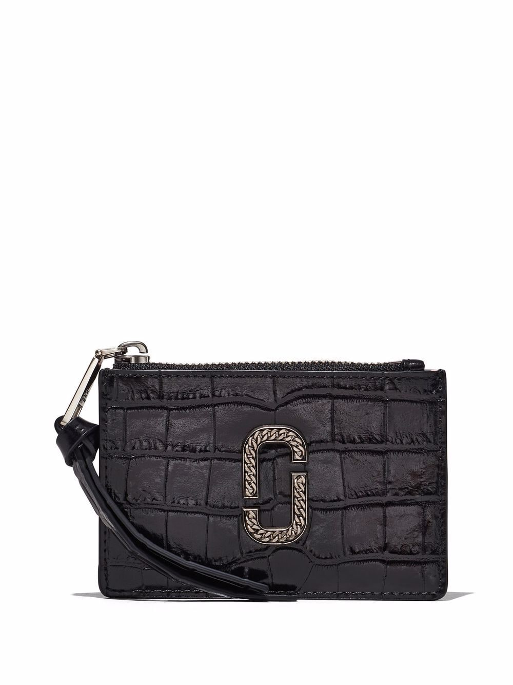 Marc Jacobs The Snapshot Crocodile-embossed Wallet In Black | ModeSens