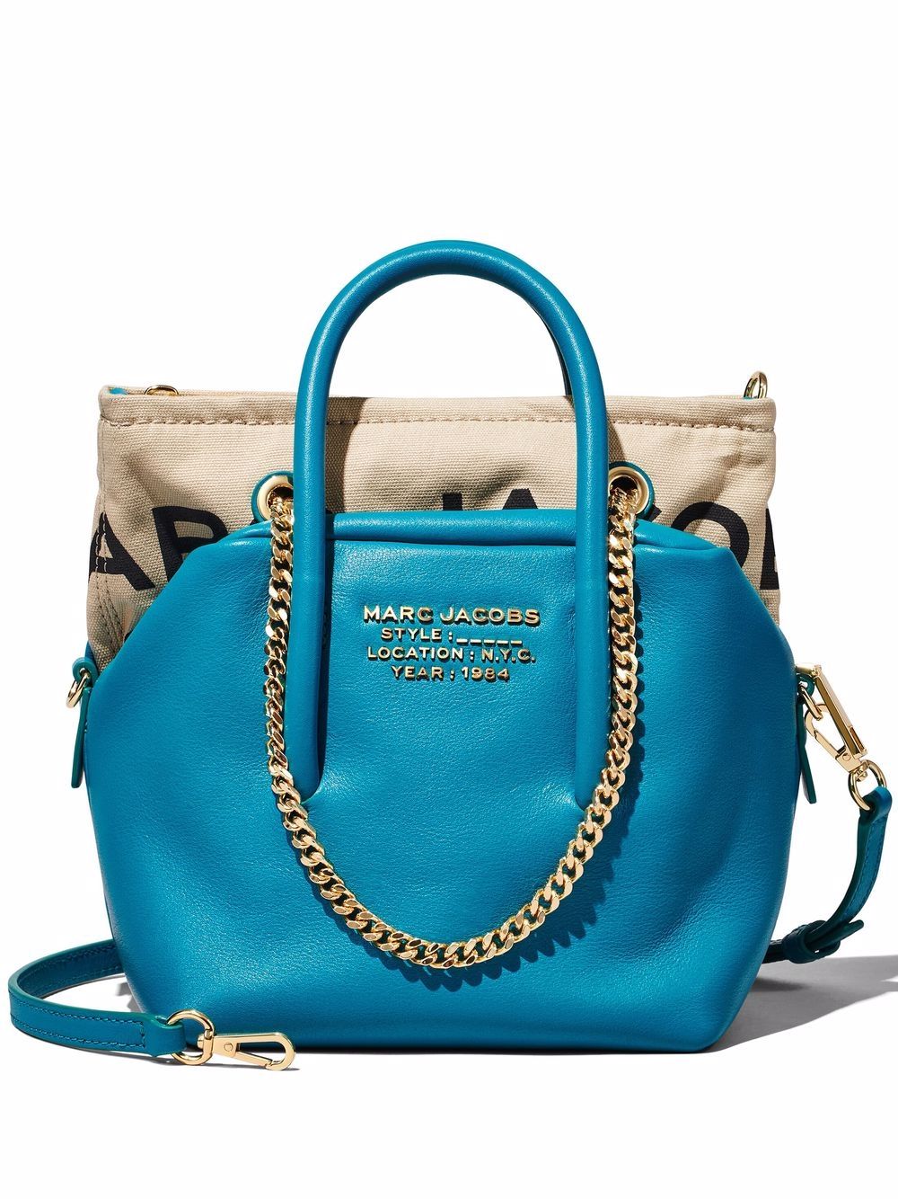 

Marc Jacobs bolsa satchel Duet mini - Azul