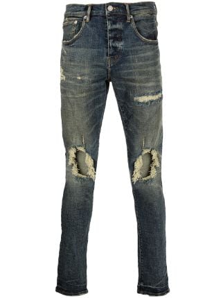 Purple Brand P002 Mid-rise Slim-fit Jeans in Blue for Men