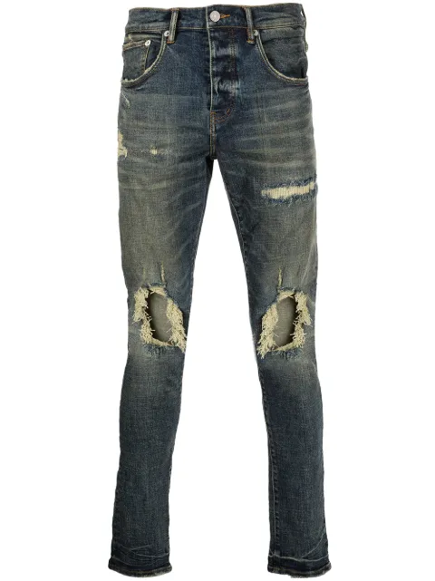 Purple Brand P002 Ripped slim-cut Jeans 