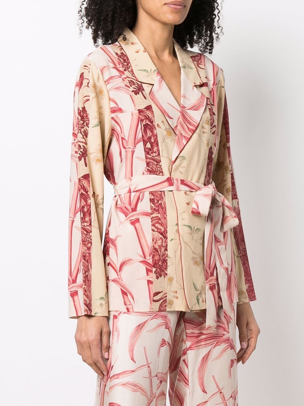 фото Pierre-louis mascia robe-style silk-blend jacket