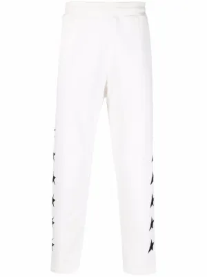 Moncler Side logo-print Track Pants | White | FARFETCH