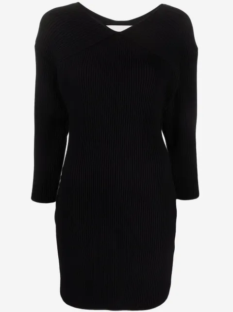 Rodebjer ribbed-knit V-neck dress 