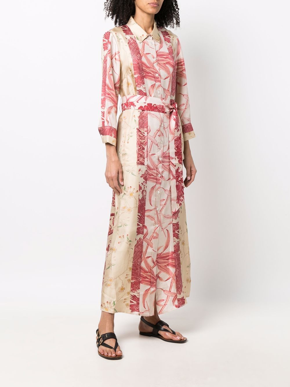 фото Pierre-louis mascia patterned floral-print shirt dress