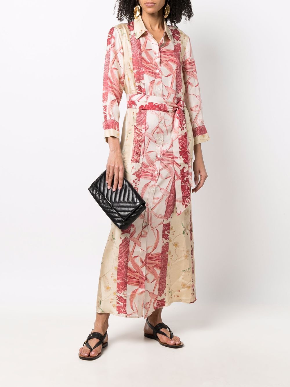 фото Pierre-louis mascia patterned floral-print shirt dress