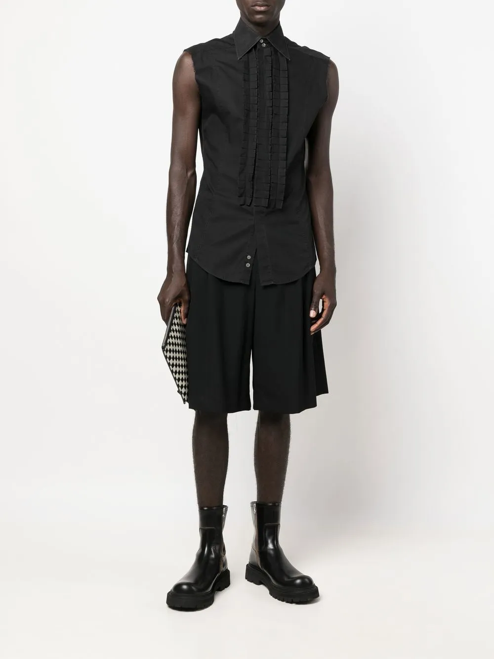 Gucci Pre-Owned 1990s mouwloos overhemd - Zwart