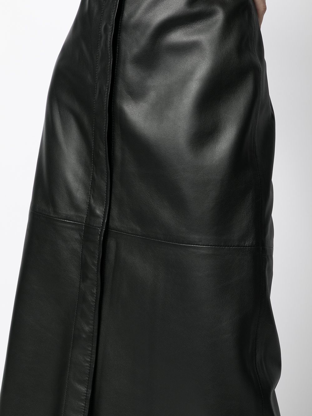 Shop JOSEPH leather midi skirt with Express Delivery - FARFETCH