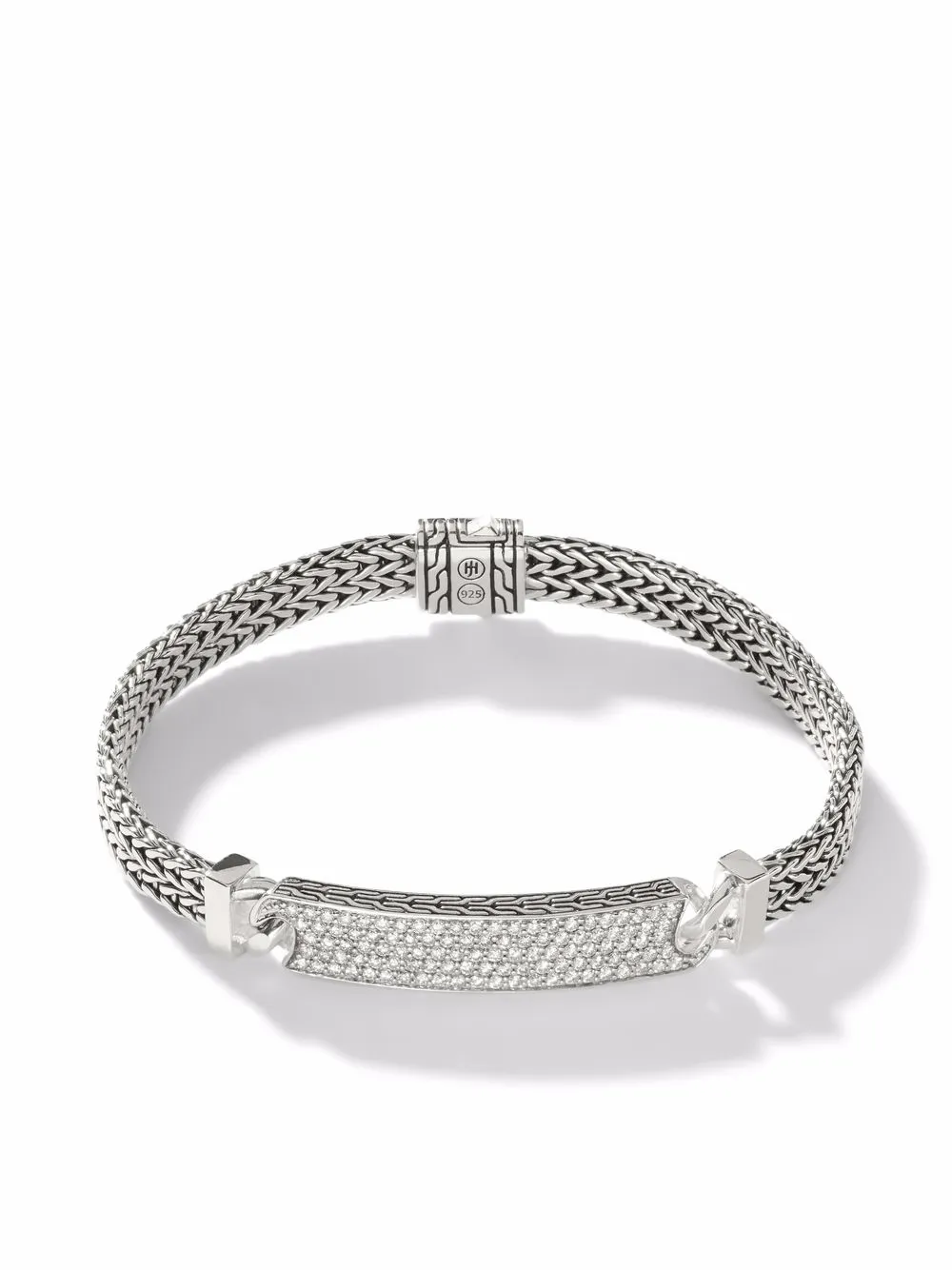 

John Hardy pulsera Classic Chain con diamante - Plateado