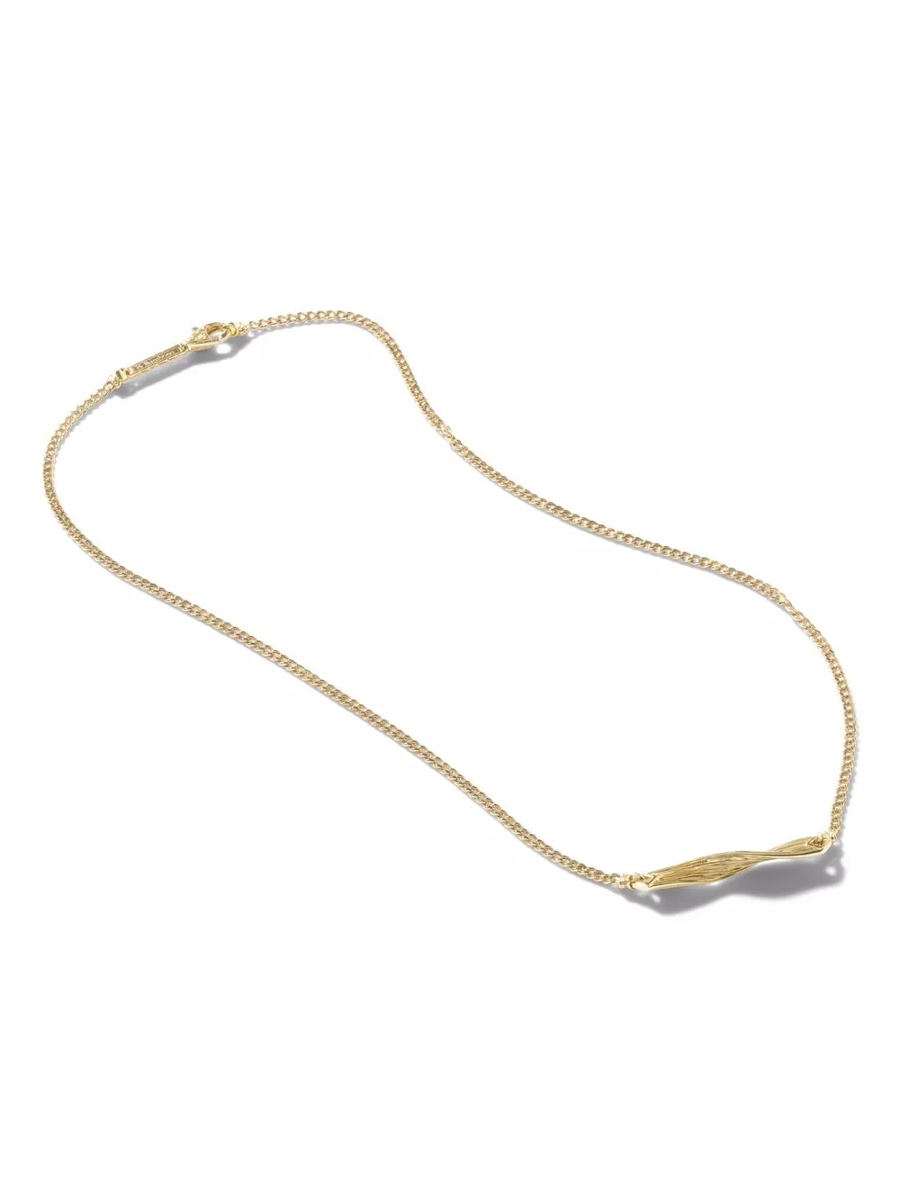 

John Hardy 18kt yellow gold Bamboo curb chain necklace
