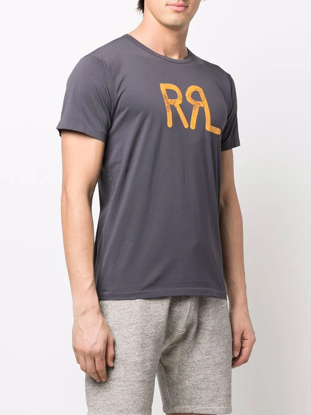  Ralph Lauren Rrl T Shirt Mit Logo Print   Blau 