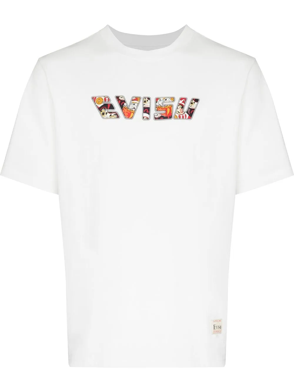 

EVISU playera manga corta con logo estampado - Blanco