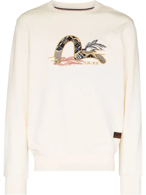 Evisu سويت شيرت بتطريز خنفساء