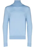 Dolce & Gabbana roll-neck fine-knit jumper - Blue