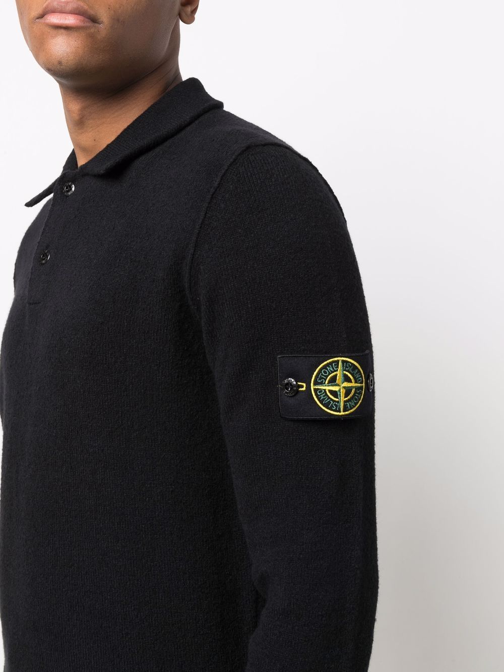 фото Stone island рубашка поло с нашивкой compass