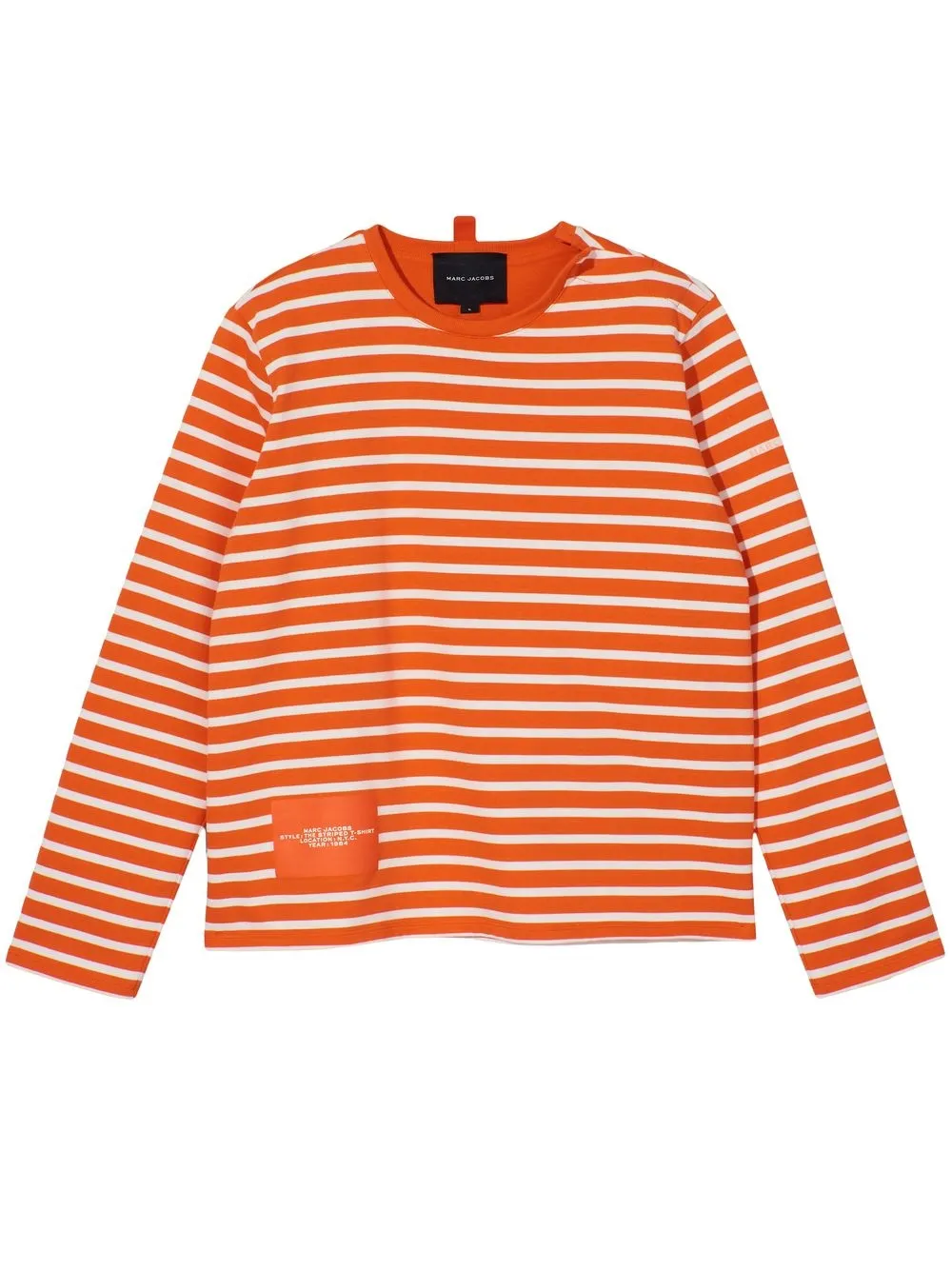 

Marc Jacobs top con motivo de rayas horizontales - Naranja