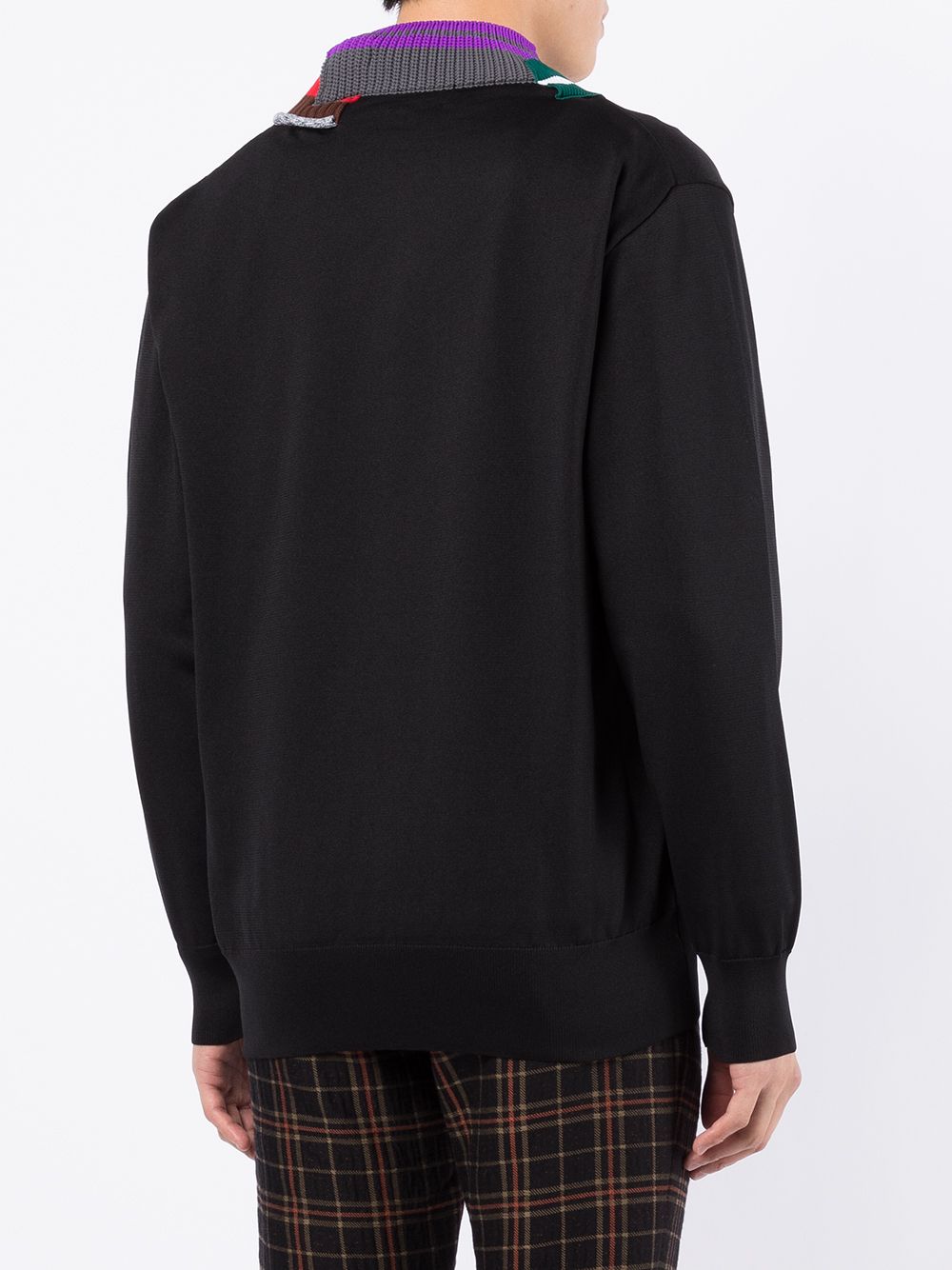 фото Kolor multi-ribbed neck jumper