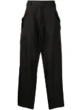 sulvam flap-pocket trousers - Black