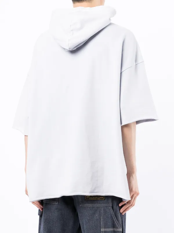 Oversized short sleeve discount hoodie