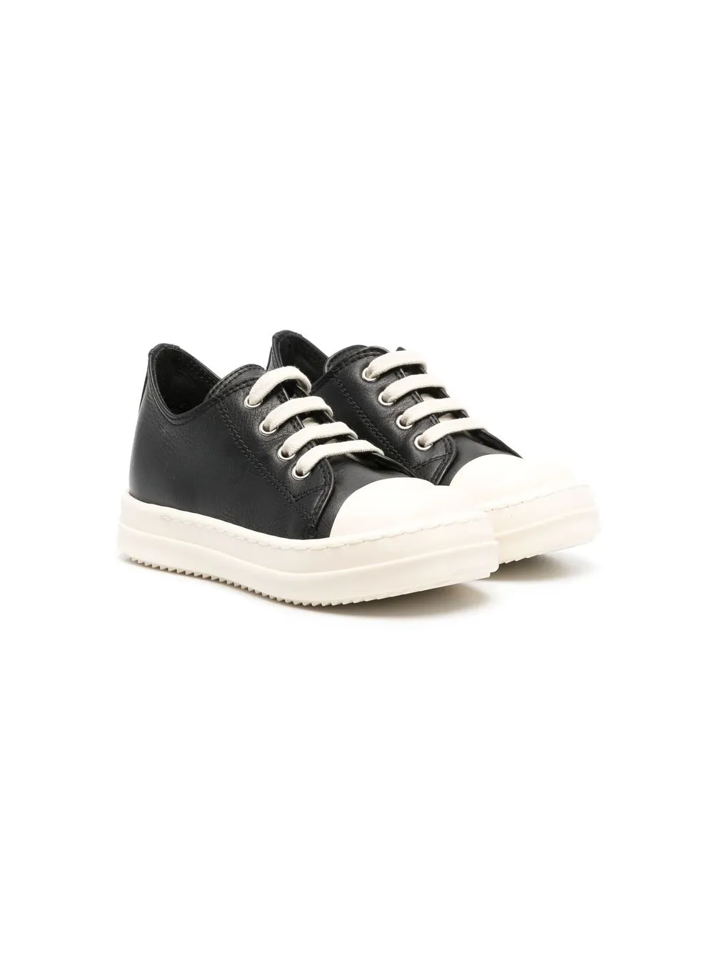 

Rick Owens Kids tenis bajos con agujetas - Negro