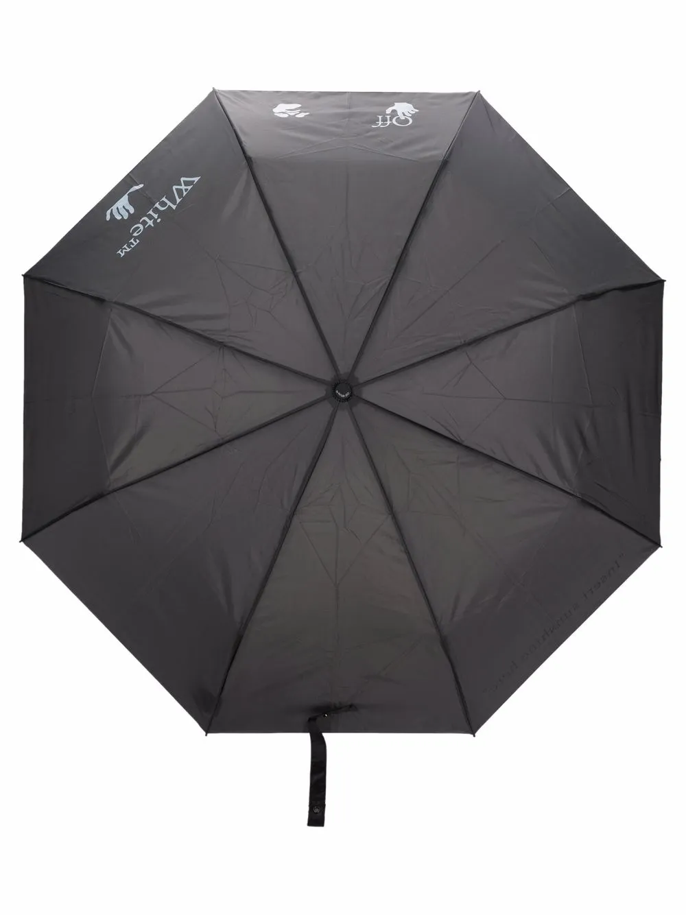 

Off-White paraguas con logo Hands Off - Gris