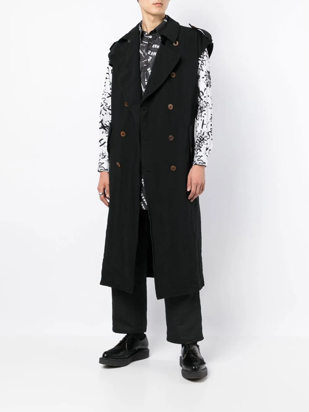 sleeveless trench coat