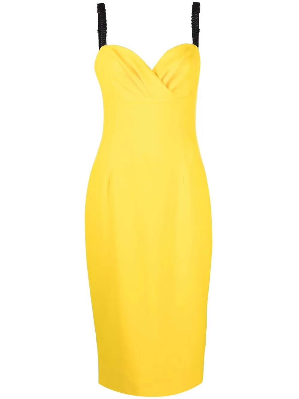 

Dolce & Gabbana vestido con escote en forma de corazón - Amarillo
