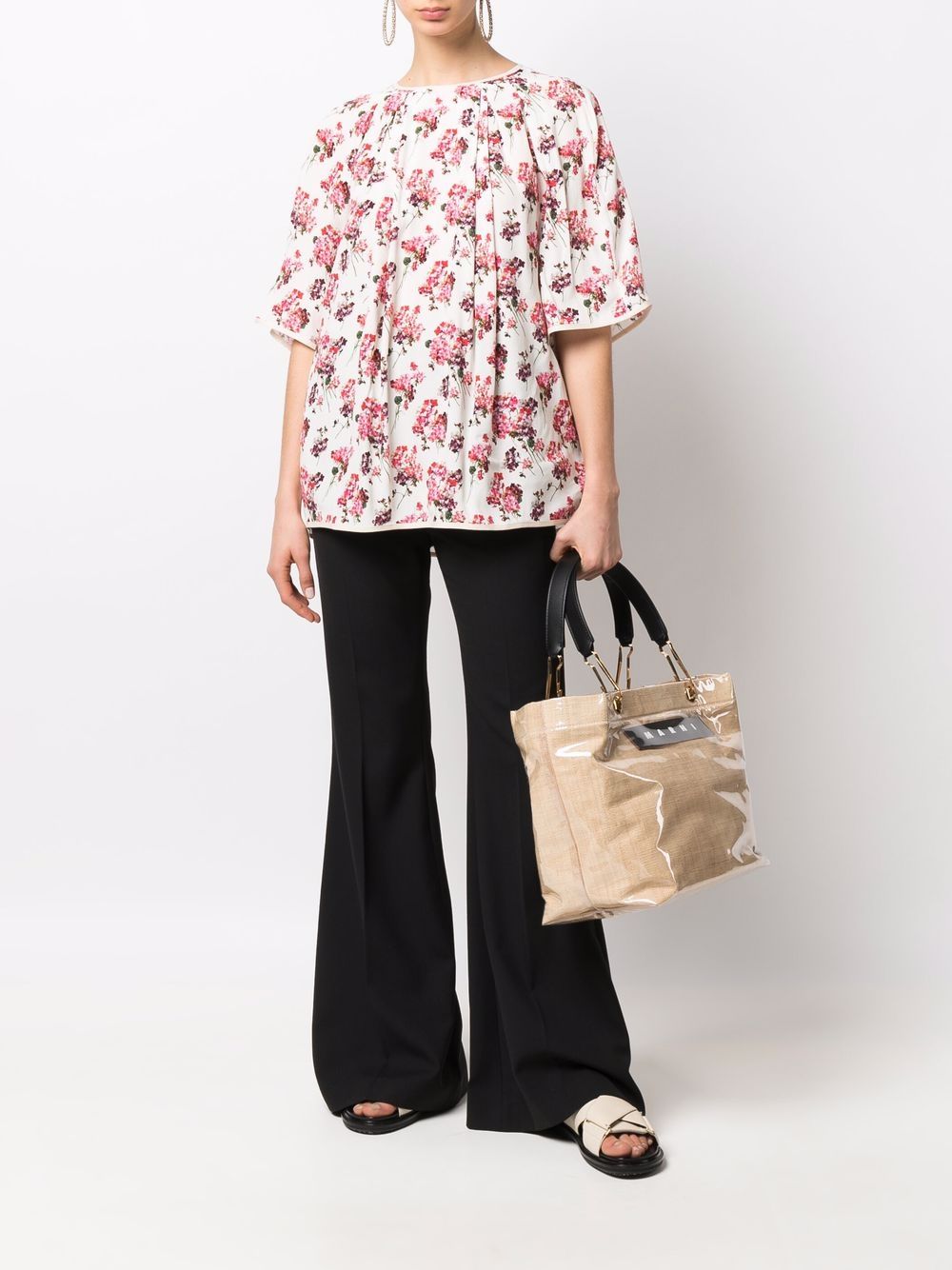 фото Antonio marras short-sleeve floral blouse