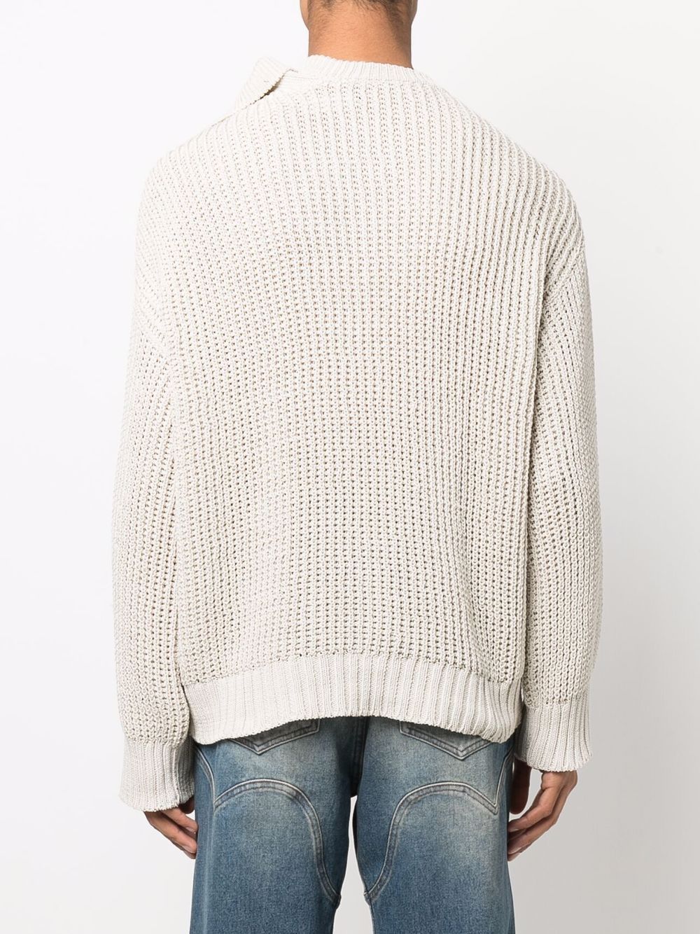 фото Y/project lace-up waffle-knit jumper