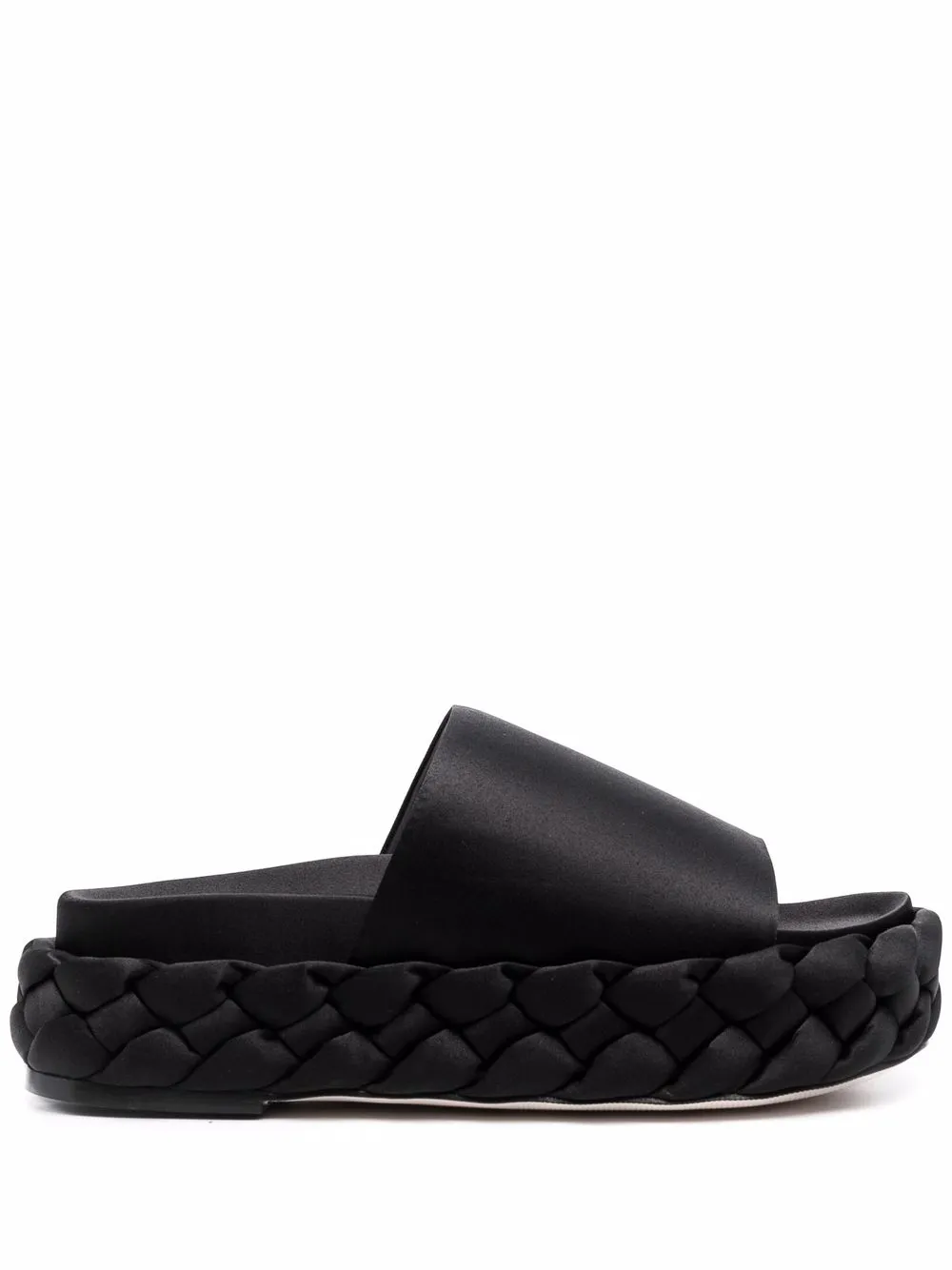 

Paloma Barceló Jaque braided-edge sandals - Black