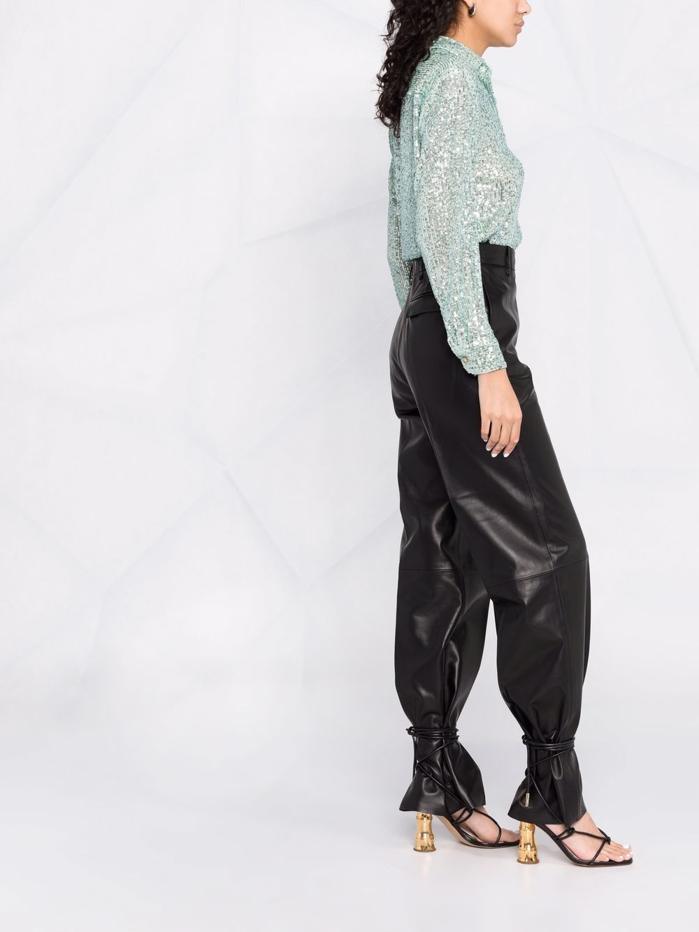 фото Blanca vita sequin-embellished long-sleeve shirt